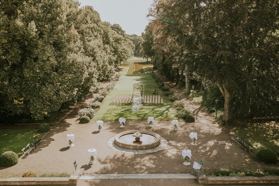 Open air wedding im Schlosspark